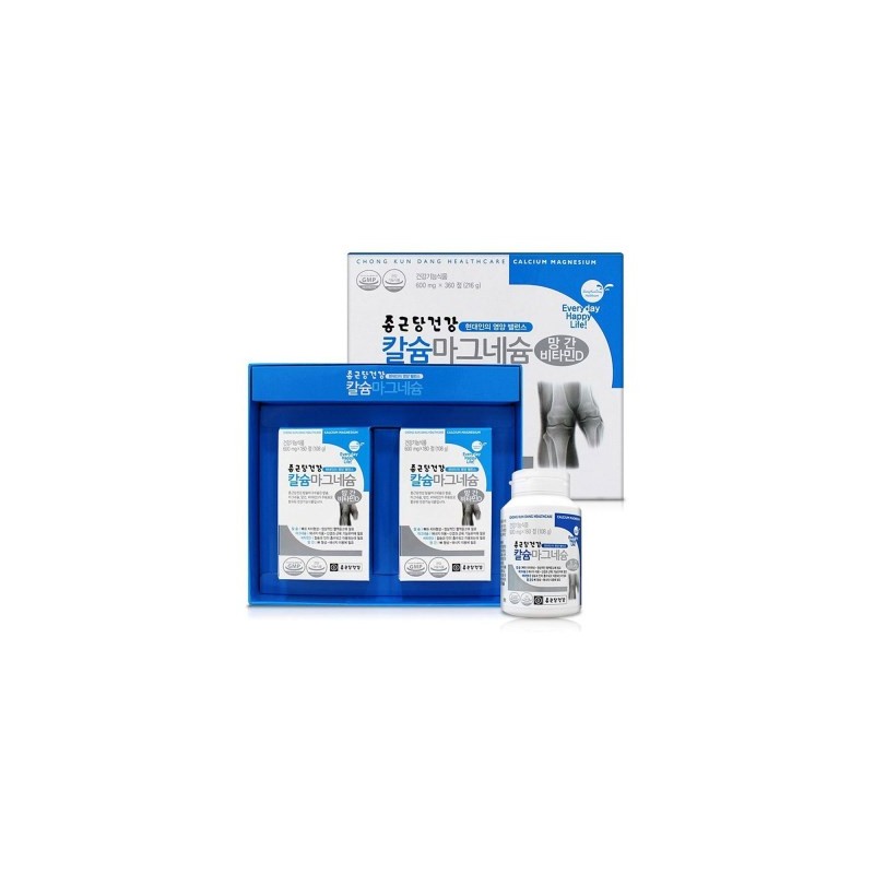 D&E MALL Magnesium Vitamin D Manganese 180 Tablets Chong Kun