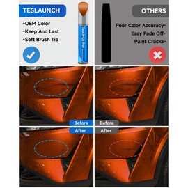 EBB Monarch Orange Metallic Touch Up Paint Compatible with Nissan Exact Match Touch Up Paint Car Scratch Repair