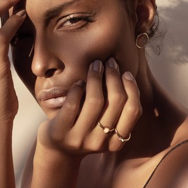 PATISORNA 10PCS 14K Gold Plated Stacking Rings Set for Women Stackable Knuckle Opal CZ Heart Rings Simple Thumb Thin Gold Statement Rings Plain Band Rings Size 5-10