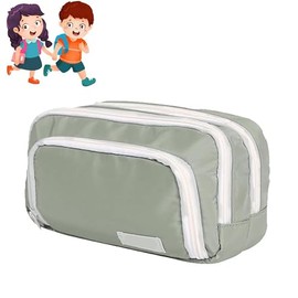 Estuche Para Lápices de Gran Capacidad,Estuche Multifuncional Para Lápices,Estuche Para Lapiceros,Estuche Para Lapiceras Escolares Niño y Niña,Bolsa Para Lápices,Bolsa Para útiles Escolares (verde)
