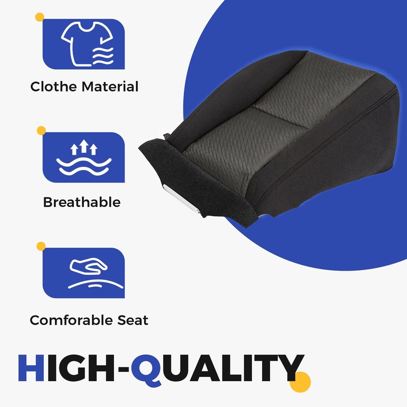 KUAFU Front Driver Side Seat Cover Compatible with 2007-2014 Chevy