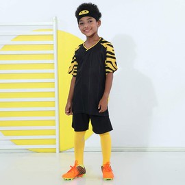 JABASIC Kids Outdoor Soccer Cleats Athletic Firm Ground Football Shoes