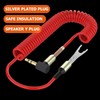 KOMBIUDA Silver Plated Speaker Y Plugs U Shaped Audio Screw