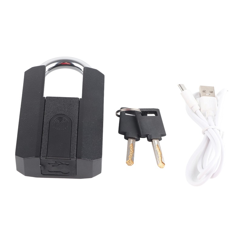 Fingerprint Padlock Waterproof Sensitive Rustproof Zinc Alloy Smart Electronic Padlock
