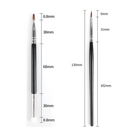 Magik 1-2 Concealer Brush Set T22+T301 Fine Double-headed Sponge Tear Trough Cover (1 Set)