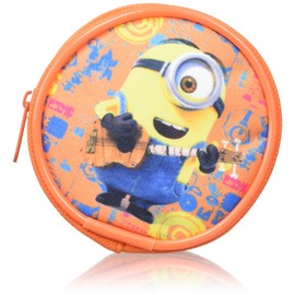 Minions Round Purse Coin Pouch, 8 cm, Orange