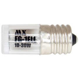 Maxar Electric Glow Globe E-shape FG-1E 2 Pack 10-30 W Base E17 (Screw Type), 2 Packs of Long Life, Approximately 3 Times Than Previous Products, 1 x 1 (Simple Packaging)