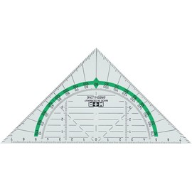 Geodriehoek Möbius & Ruppert 14 cm Plastic Greenline