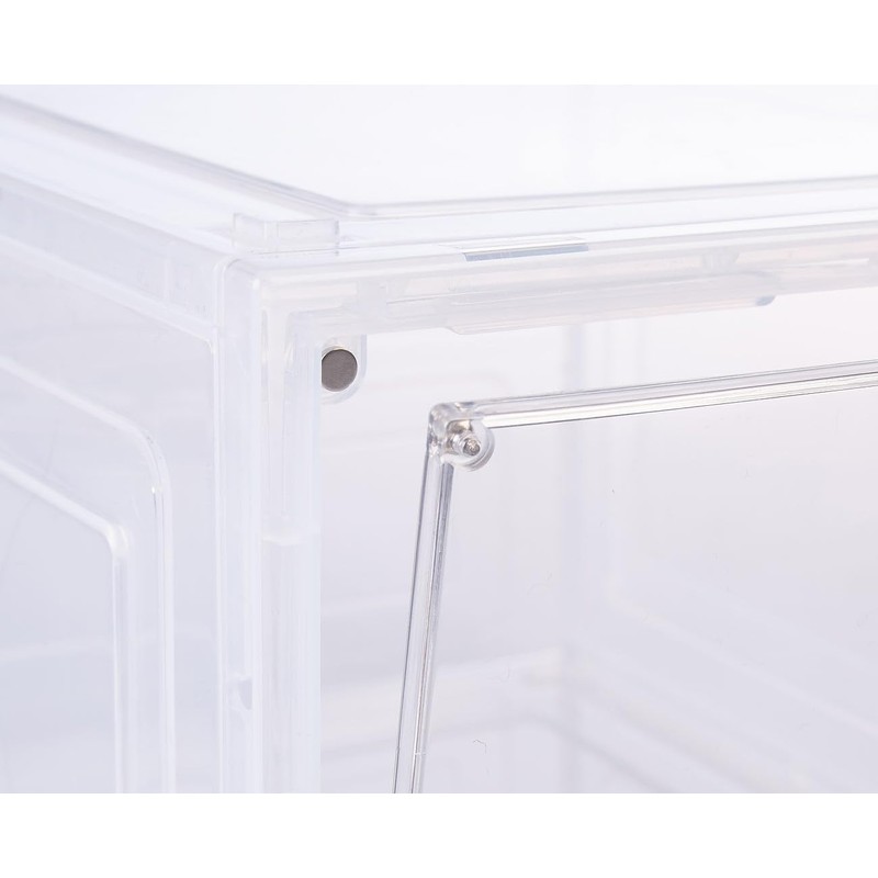 Carlo Milano Set of 6 Transparent Shoe Boxes Stackable up