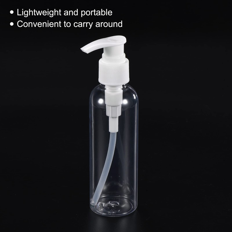 PATIKIL 150mL Airless Pump Bottle, 3 Pack Portable Refillable Dispensing