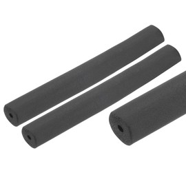 QUARKZMAN 2 x 0.25 m Pipe Insulation Foam, Diameter 6 mm Insulation Thickness 13 mm Heating Pipe Cover for Fitness Equipment, Pipes, Handling (Black)