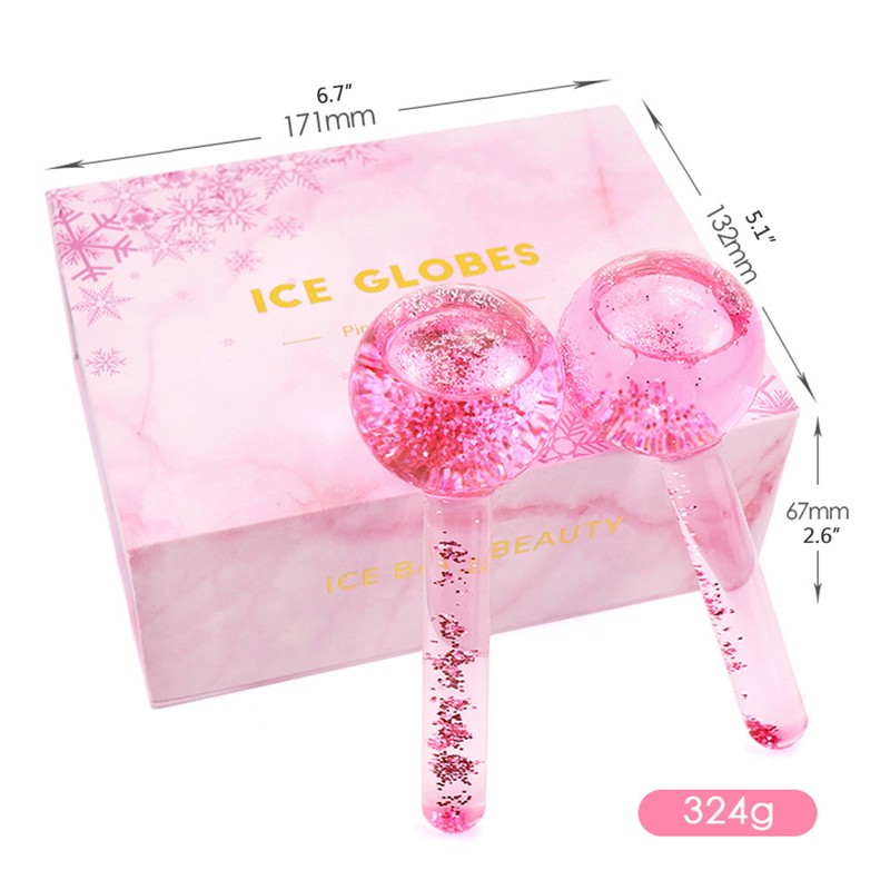 2 Pcs Ice Roller Facial Ice Globes Cooling Face Ice