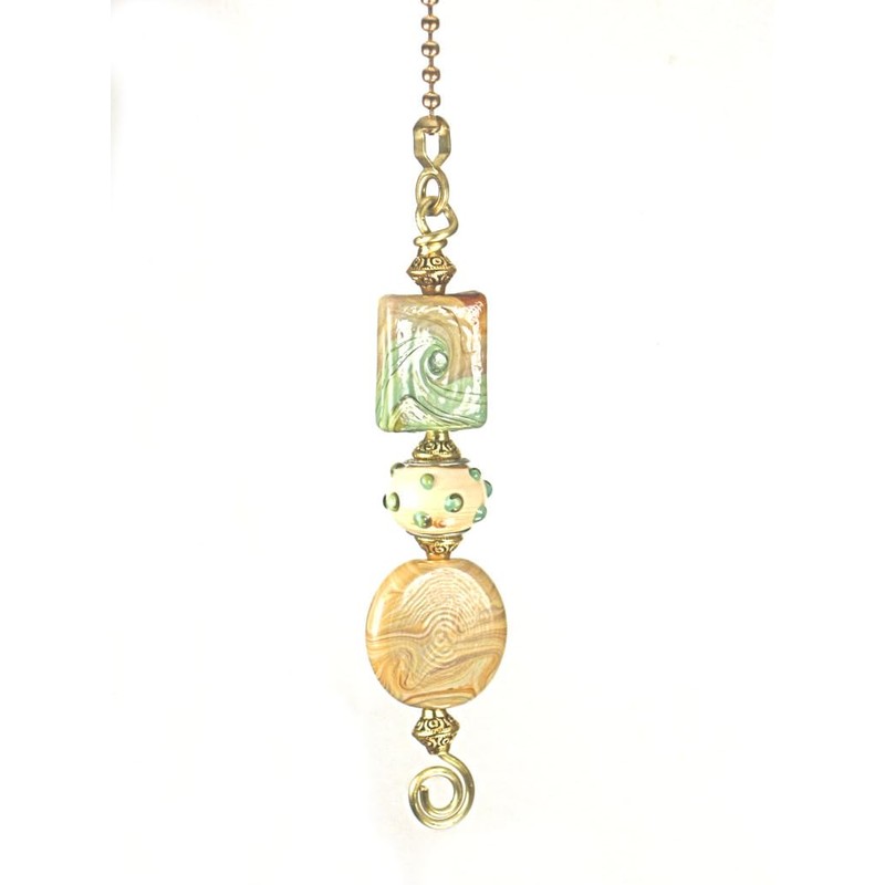 Arts & Crafts Mission Design Natural Cream, Tan, Brown and
