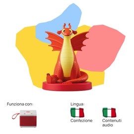 FABA Sonoro Figurine - Lily and Draghetto. Educate Kindness - Stories and Soundfairy Tales, Boys and Girls 2-4 Years, Game Italian Version, Learning Content