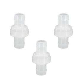 Refuuch 5/16" Hose Barb One Way Check Valve Non Return Ozone Resistance Plastic Valve for Fuel Oil Air Gas Water(Pack of 3)