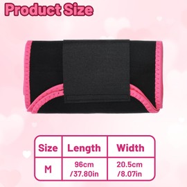 KFHENSOMR Waist Trainer Sweat Waist Band for Women and Men Spandex Sweat Band Stomach Waists Trimmer Belt Slimming Stomach Wrap for Lower Belly Fat Gym Workout Red