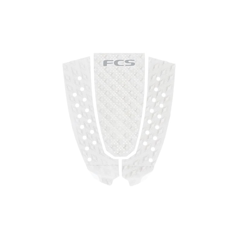 FCS T-3 PIN ECO (WHITE/COOL-GREY) Deck Pad for Short Board