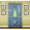 Today's Curtain, Orleans Scallop Curtain, Blue 36" Tier Pair and