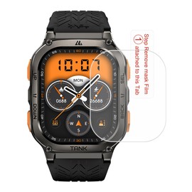 AMAZTIM Puccy 2 Pack Screen Protector, compatible M3 & M3 Ultra Smart Watch smartwatch Guard （ Tempered Glass Protectors）