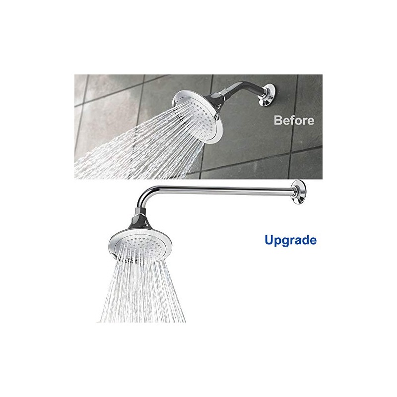 NearMoon Shower Arm, Extra Extension Arm with Flange, Stainless Steel