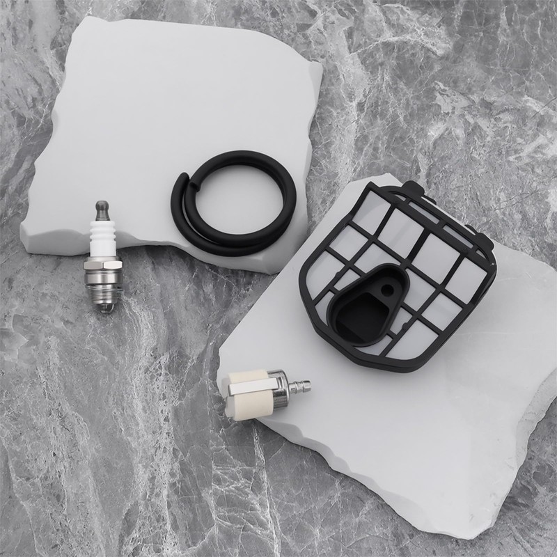 VGOL A226001090 Chainsaw Air Filter Service Kit with Spark Plug