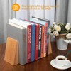 DRELIFAM Red Oak Book Ends Heavy Duty Handmade Book Ends
