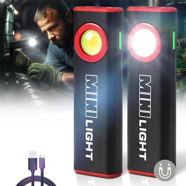 lexall LED Work Light, 1600 Lumens Mini Magnetic Flat EDC