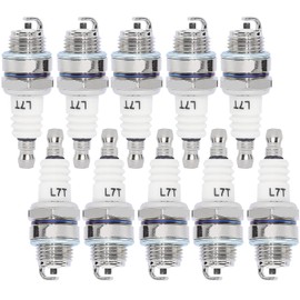 QAZAKY 10pc Spark Plug L7T for 33cc 43cc 47cc 49cc 2-Stroke Mini Pocket Bike ATV Quad Scooter Trimmer Blower Chainsaw Brushcutter Strimmer Lawnmover Echo Wacker Kawasaki