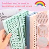 DMJJSD Folding Box Plastic Folding Basket Pack of 5 Folding