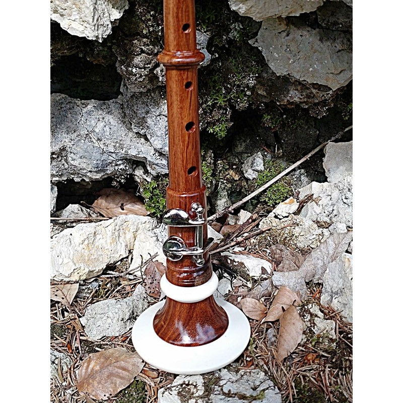 Bombard Chanter with Case and Replacement Reed Bombarde Shawl Egg