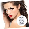 Baluue 5 Pairs Lashes Dense Eyelashes Women's Cosmetics Curly Long