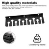 HSUYUN Spanner Holder, Carbon Steel Spanner Holder, Wall Mounted, Black