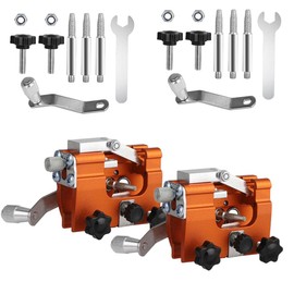 2 Sets Chainsaw Sharpening Jig Kit, Portable Hand Crank Chainsaw Chain Sharpener Accessories Tool for Lumberjack & Garden