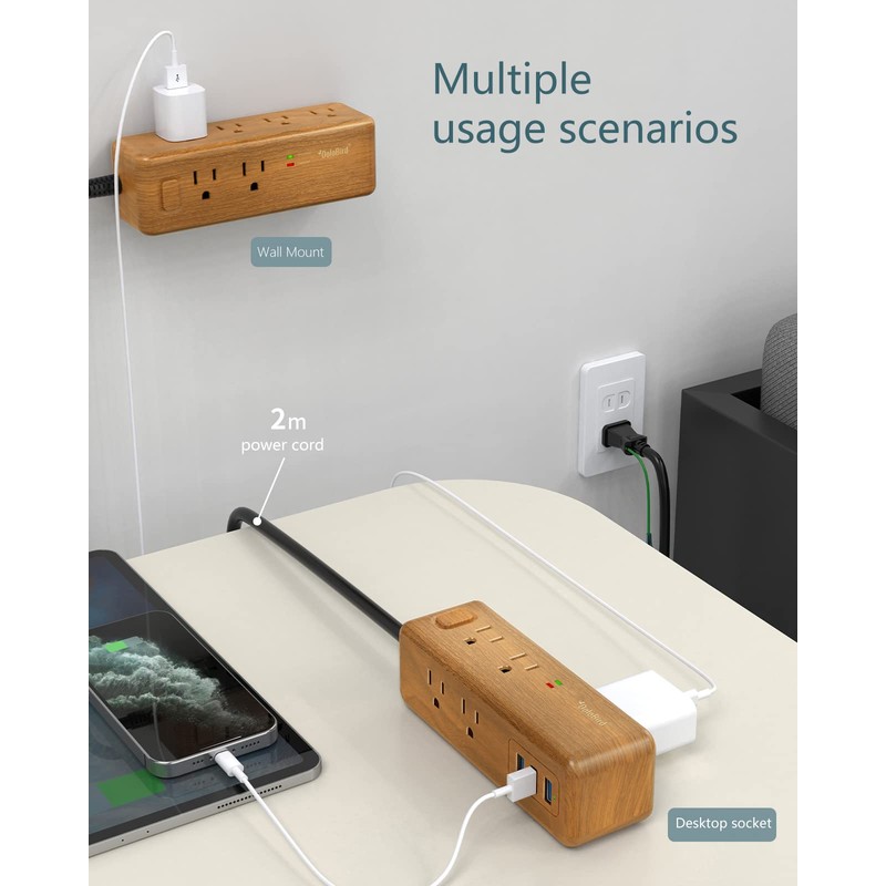 Power Strip Surge Protector 8 Outlet with 3 USB Ports