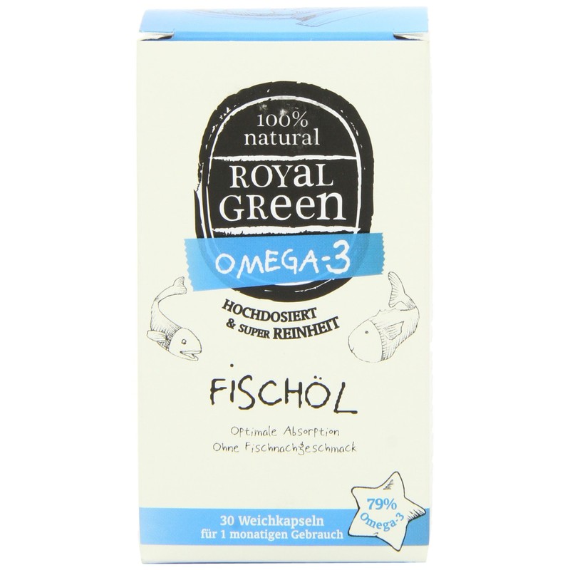 Royal Green Fish Oil Capsules - Pack of 30 Capsules