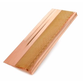 Waterlock Flat Under The Shingle Micromesh Gutter Guards in Copper for Half Round Gutter, 5 inch, 6 inch, 7 Inch, Box Gutters, Commercial Gutters, Premium Quality Gutters from Manufacturer (Sample)