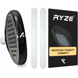 RYZE Transparent Padel Racket Protection - Rough Surface - Padel Racket Protectors in Pack of 2 - Durable and Elastic Material - Easy to Apply - Minimal Air Bubbles