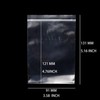Asingeloo Clear Plastic Zip Storage Bags, 3"X 5" Transparent Small