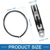 A ABSOPRO Motorcycle Exhaust Down Pipe Clamp Bracket Fastener 100mm/3.94"