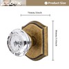 CLCTK Crystal Glass Dummy Door Knob, Hall and Closet Antique