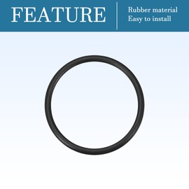 QUARKZMAN Nitrile Rubber Sealing Ring for Tap 44 mm x 38 mm x 3 mm for Tap Plumber Repair Seal Connection, Black Pack of 5