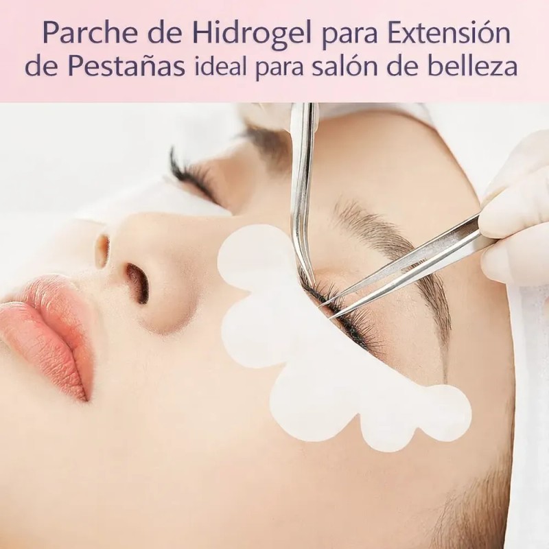 100 Pares Parches Hidrogel Media Luna Para Pestañas