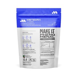 METEORA LABS Creatina Monohidratada Micronizada 100% Pura en Polvo | 450g, 90 Servicios de Creatina para Entrenamiento