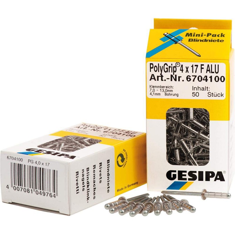 GESIPA PolyGrip 1433850 Blind Rivets Aluminium / Steel 4.8 x