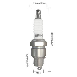 MHMondawn 3 pieces BR8HSA high-performance spark plug, suitable for motorcycles, lawn mowers, small all-purpose engines and some cars and light machines