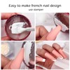 2.8CM Head Clear Jelly Silicone Nail Art Stamper Scraper with
