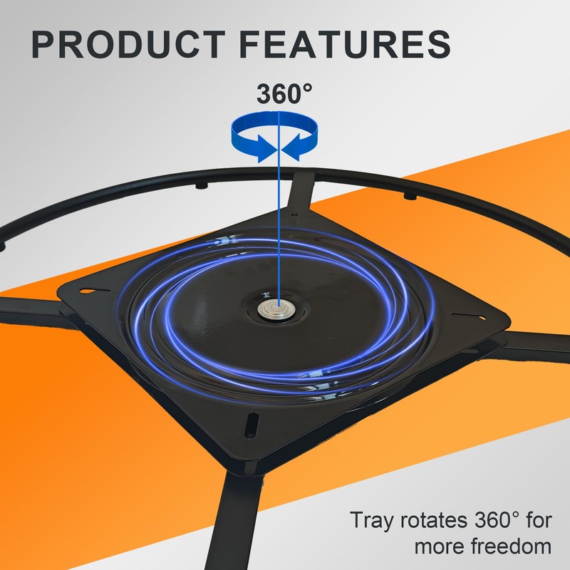 31.5 inch Recliner Swivel Ring Base Replacement with Plate,Heavy Duty