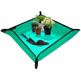 Repotting Mat for Plant Transplanting，Thickened Oxford Fabric Waterproof Plant mat，Foldable Garden mat for Plant Lovers (39.4" x 39.4")