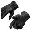 Milwaukee Leather SH734 Men's Black Thermal Lined Leather Motorcycle Hand Gloves W/Sinch Wrist Closure - X-Large