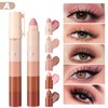 5-in-1 Eyeshadow Pencil Set, 10 Colours, Highly Pigmented Cream Glitter